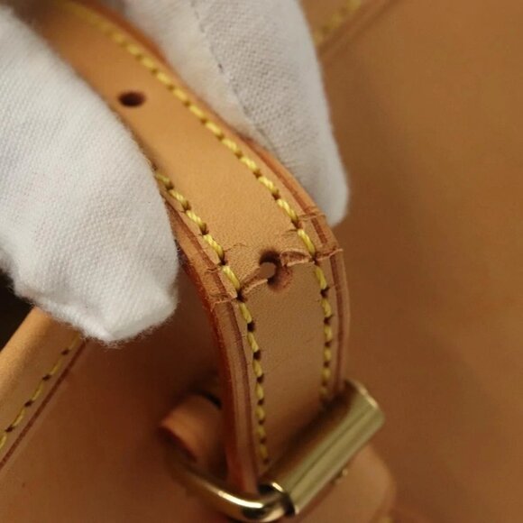 LOUIS VUITTON Nomad leather Bucket PM Shoulder Bag Beige M85001 LV Auth 132875 - Picture 13 of 16